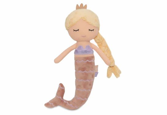 Personalisiertes Kuscheltier Mermaid Ella, die Meerjungfrau zum kuscheln - hand bestickt -  Geschenk zum Geburstag, Geburt Baby- Jollein