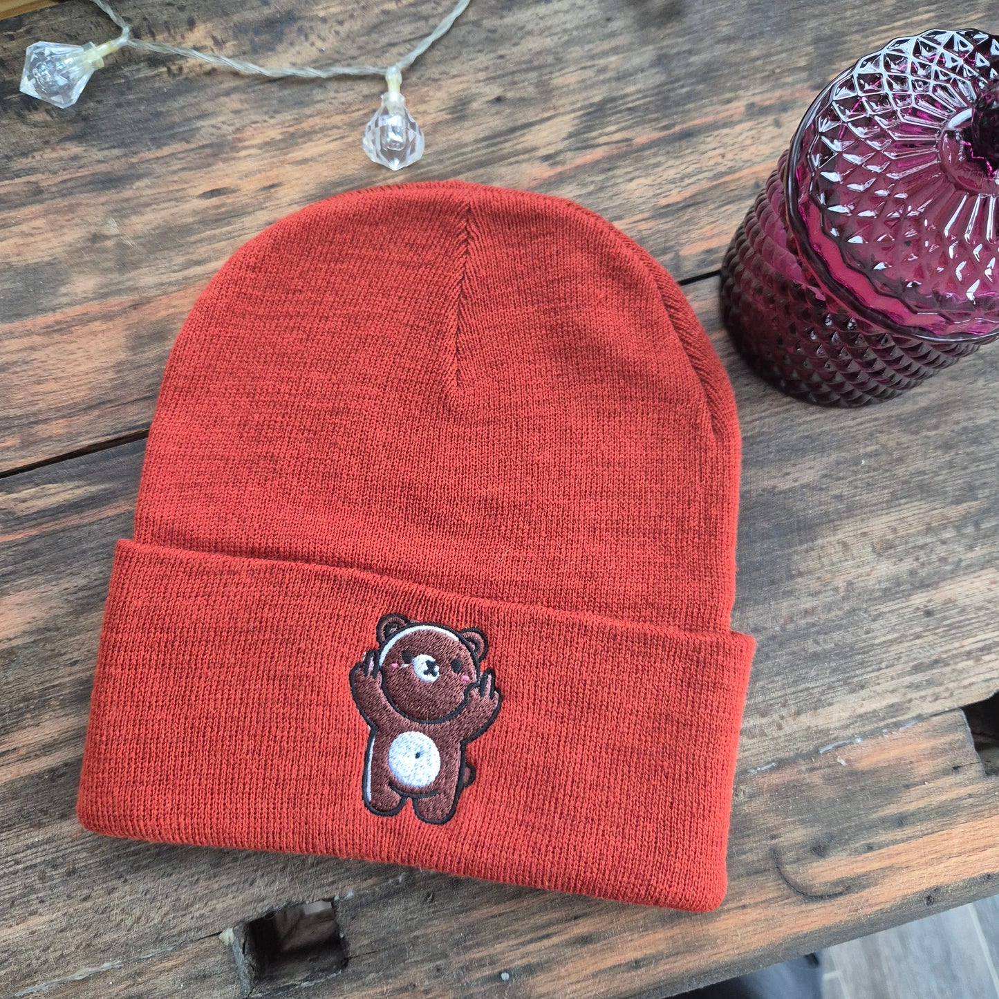 Beanies / Mützen Mittelfinger Tiere - Lustiges Statement Accessoire